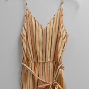 Roxy Pink Shades Striped Jumpsuit